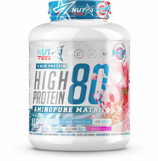 NutriFuel Hight 80% Protein 1.814Kg Fraise Yaourt