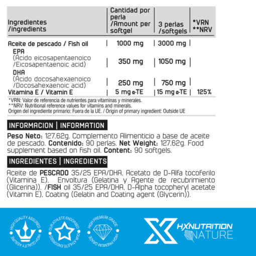 Hx Nature Omega 3 90 Softgels